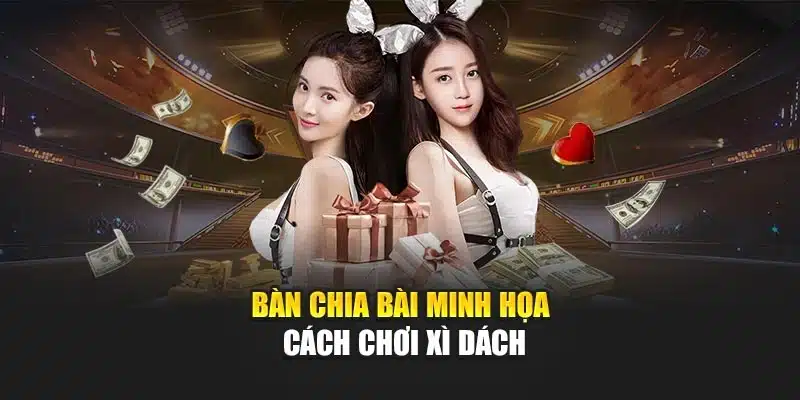 Cách Chơi Xì Dách Chuẩn Xác Hiệu Quả Cho Người Mới Tại V9bet 2 Bàn chia bài minh họa cách chơi xì dách